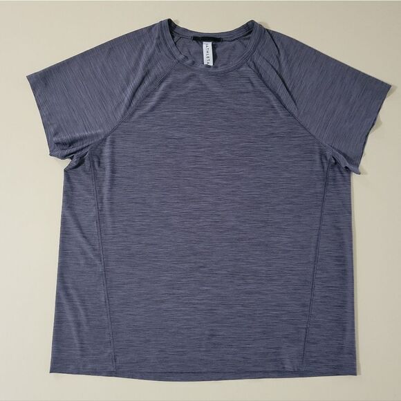 Athleta Blue Heather Short Sleeve Tee - Picture 2 of 12